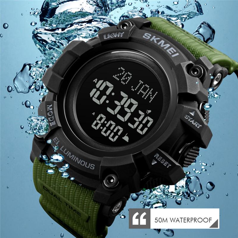 army watch with compass