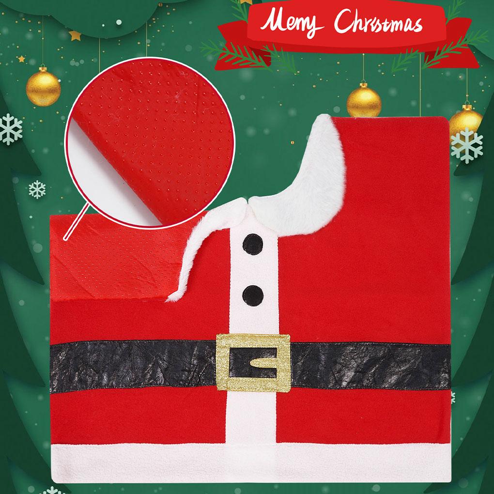 Cloth Festive Atmosphere Christmas Toilet Decoration Four Piece Set Which Is Soft And Comfortable. Type+2