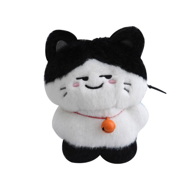 Adorable Black Cat Plush Toy With Quirky Expressions Perfect For Children's Birthdays