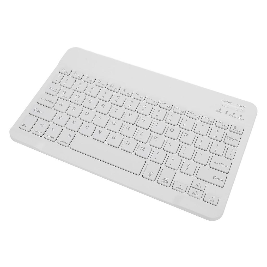 Portable Keyboard Bluetooth Wireless Rechargeable RGB Backlit 10 Inch Ultra Slim Ergonomic Keyboard