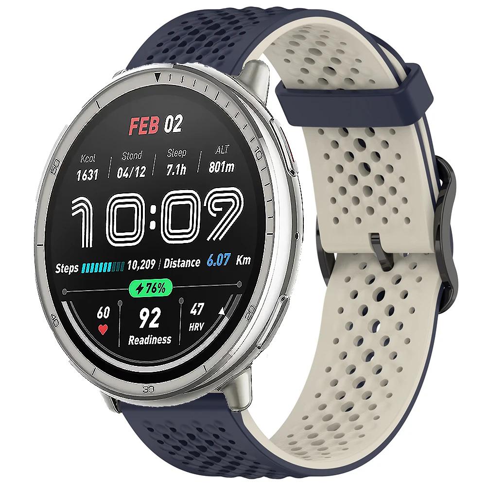 20m Silikonarmband für Amazfit Active 2 Armband Sport Austauschbares Armband für Amazfit GTS 4 mini 3 2 2e/Bip 3/3 Pro/Bip U Pro Band