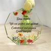 Geschenke für Freunde und Familie Souvenirs Tischdekorationen Neunseitige Form Acryl Blumenschmuck