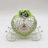 Metal Candy Boxes for Wedding Party Decorations Gift Bags with Ribbons Flower Souvenirs Gift for Guests Carriage Style