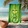 Ultra-Soft Beach Towel with Grinch Theme,Ideal for Pool - Camping, Diving - Perfect Travel Essential, Vibrant Beach Towel.