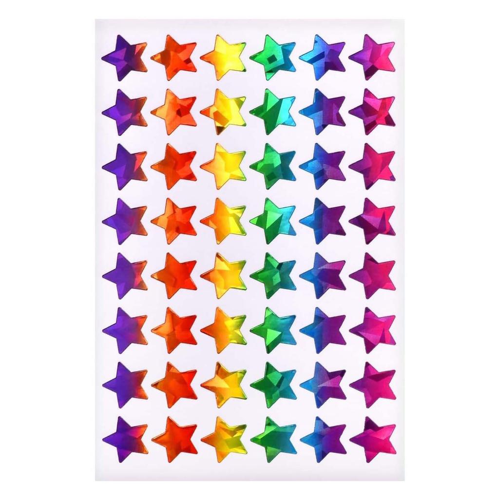 Rewards Glitter Foil Behavior Reward Chart Decoration Decals Sparkly Holographic Round Dot Heart Star Stickers for Kids Student