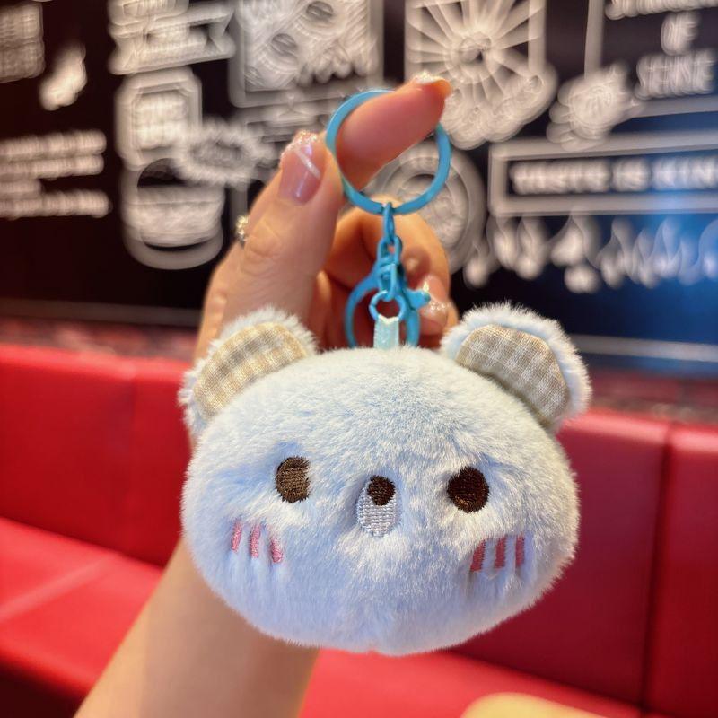 Cartoon-Bär Plüsch Schlüsselanhänger Ornament - Niedlicher Taschenanhänger Geschenk