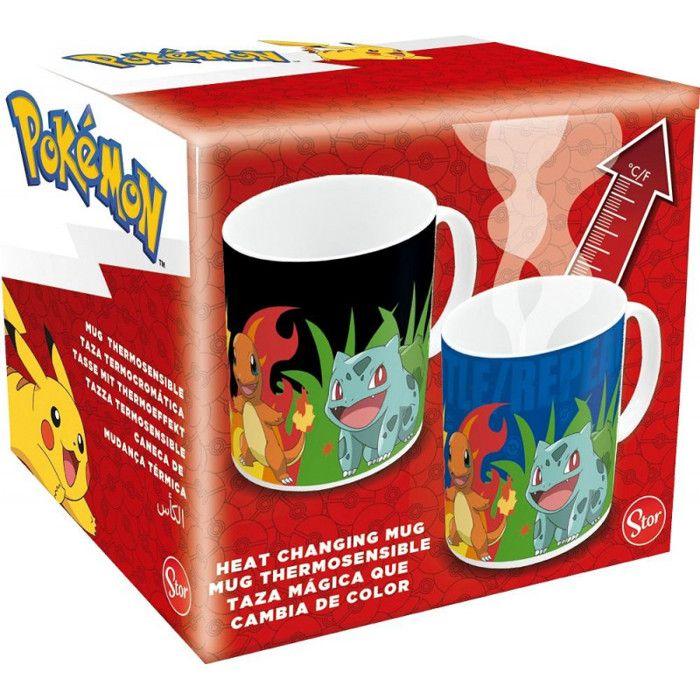 Mug - Pokemon - Thermoréactif - 325mL - Porcelaine/Céramique/Grès - Cylindrique