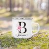 Personalized Mug Initial with Name Cup Custom Tea Coffee Hot Chocolate Mugs Wedding Bride Bridesmaid Mothers Day Gifts for Her