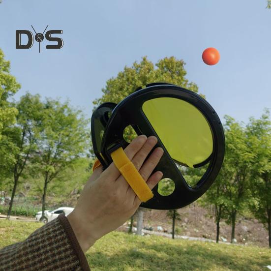 Racket Pocket Catch Game Justerbar håndgripende racket Kids Kaste Catch Ball Leke med Launcher Kaste og Fang Ball Spill Utendørs Leker med Baller