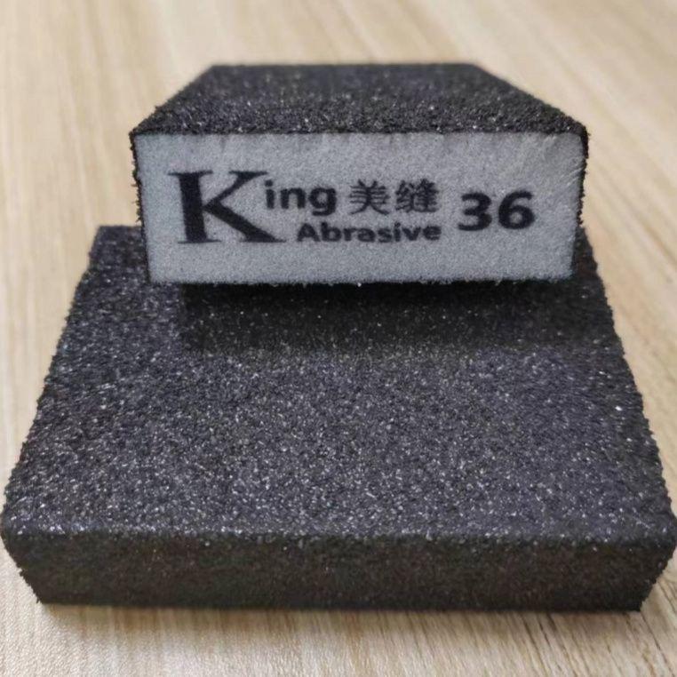 

Эпоксидная затирка Чистящая губка Шлифовальный блок, Износостойкий, #36, с черным краем для строительства и ухода за плиткой