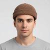 Fashion Hip Hop Skull Beanie Cap Solid Color Thick Brimless Hats Adjustable Autumn Winter Pumpkin Hat Men