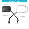 Vibration Proof Motorcycle Rearview Mirror Expanded Visual Range Glares Resistant Mirror Effortlessly Setups