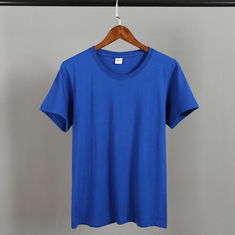 Korean Style Men's Summer Solid Color Round Neck T-Shirt - Black & White