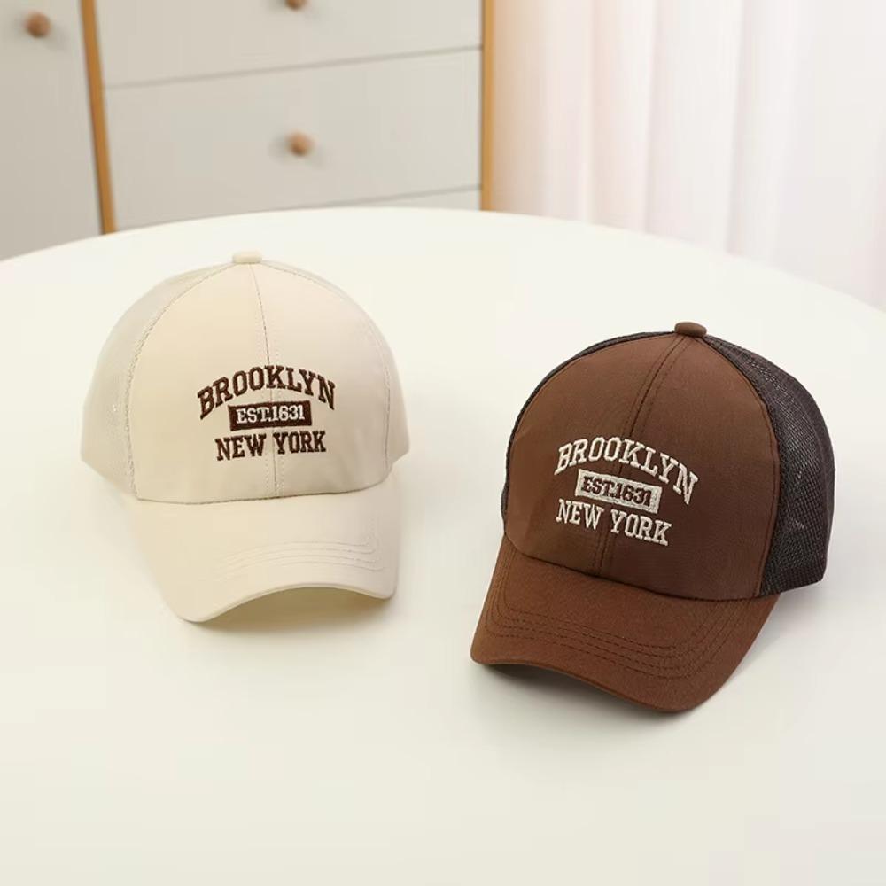 Mesh Baseball Cap Letter Embroidery Kids Hat New Sun Hat Outdoor