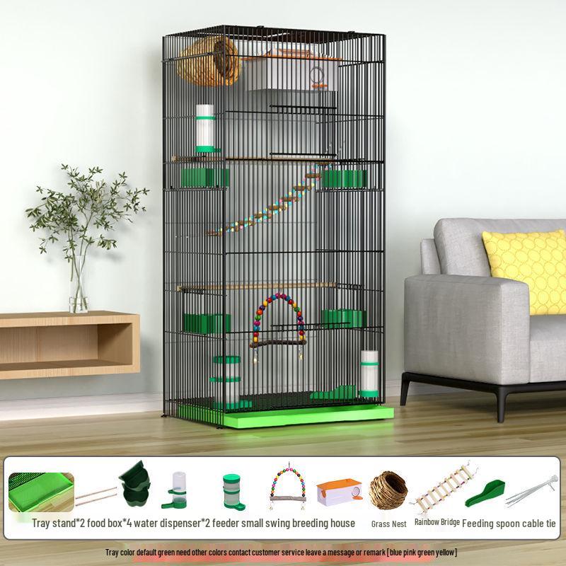 Large Parrot & Bird Cage for Budgies, Peonies, Wrens, Starlings & More