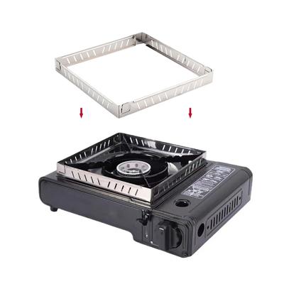 Camping Burner Windscreen Windproof Prosta instalacja Przenośna Trwała szyba przednia ze stali nierdzewnej o wysokiej wytrzymałości do wspinaczki
