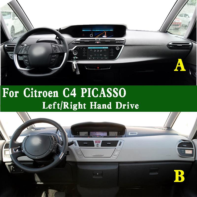 For Citroen Grand C4 Picasso Mk1 Mk2 MPV UD Dashmat Dashboard Cover trument Panel Pad Dash Mat Anti-Dirt Proof Ornaments