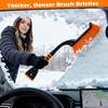 Car Snow Brush And Ice Scraper/26.8" Window Scraper Deicer For Car Windshield, 2 In 1 Ice Scrapers And Brushes With Non-Slip Gloves, Winter Car
