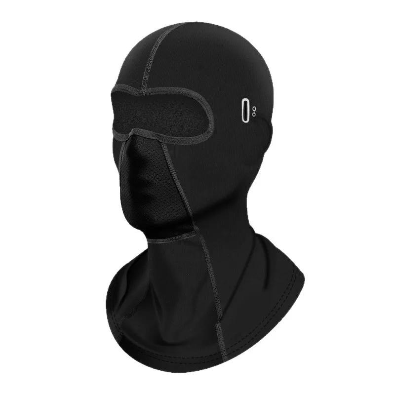 Warm Fleece Lined Skiing Face Mask Motorcycle Helmet Cover Outdoor Cycling Windproof Neck Warmer Face Protection Breathable Hat