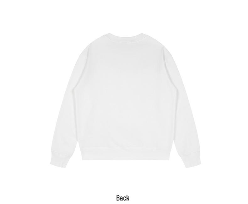 AMI&EASY Bluza z haftowanym napisem A Love - Unisex Casual z okrągłym dekoltem na wiosnę/jesień