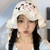 Summer Spring Crochet Bucket Hat Woman Commutes Camping Taking Photo Fisherman Hat with Pleated Trim for Girlfriend