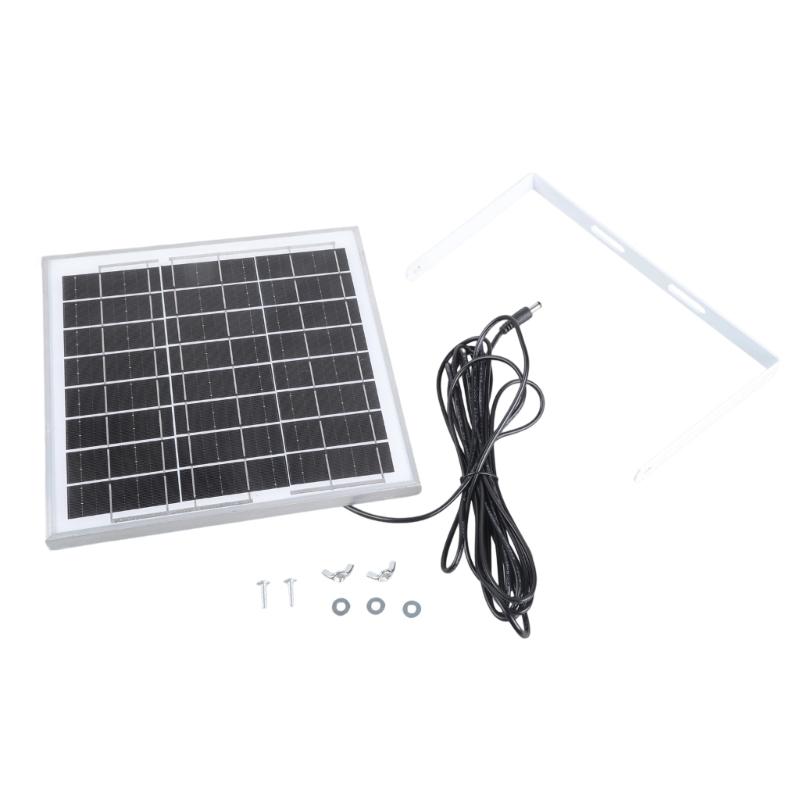 Solar Ventilation Fan 8W Panel Outdoor Shed Window Air Distribution Blower