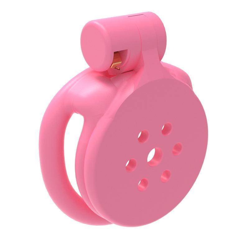 Sissy Flat Chastity Cage 3D Printed Pink Penis CB Lock BDSM Training Escape-Proof Urethral Devices Cock Cage Adult Sex Toys Gay
