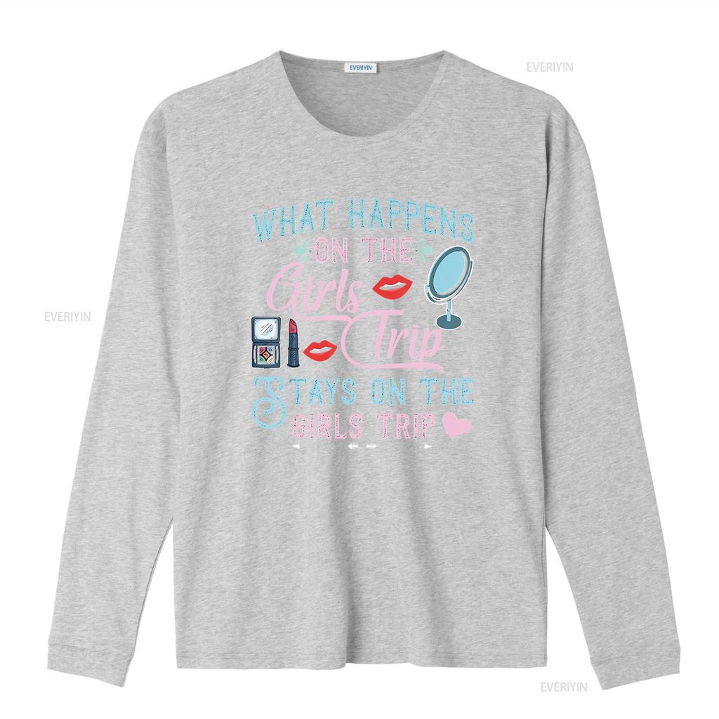 What Happens On The Girls Trip Stays Funny Vacation T Shirt Vintage Washed Unisex Slightly Comfortable Versatile Casual
