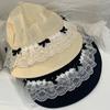 Handmade Bucket Hat Elegant Decorated Cloches Style for Women Party Simple Hat Cloche Lady Bucket Hat