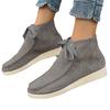 Casual large-size high-top women's shoes autumn new comfortable soft-soled lace-up single shoes