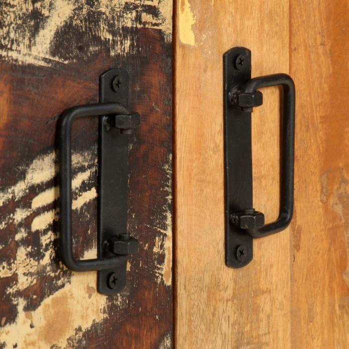 VidaXL Bibliothèque 4 niveaux 80x30x180 cm Bois solide de récupération