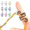 92MF 10/14/15 Pcs Snake Shape Crochet Rings Tension Guide Yarn Rings Knitting Accessories for Mother Women