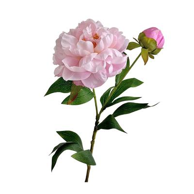 2 Head Artificial Peony Bouquet Artificial Flower Retro Peony Flower Bundle Photography Prop Silk Fake Flower Home Decoration
