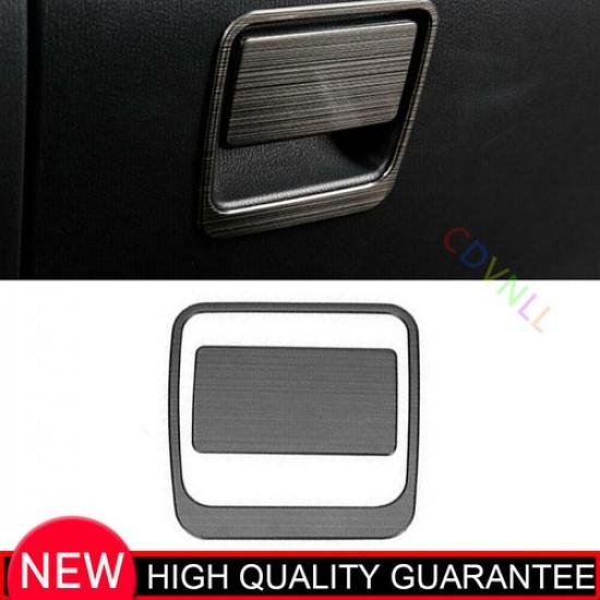 For Mazda CX-5 2017- Black Titanium Co-Pilot Storage Box Handle Cover Trim