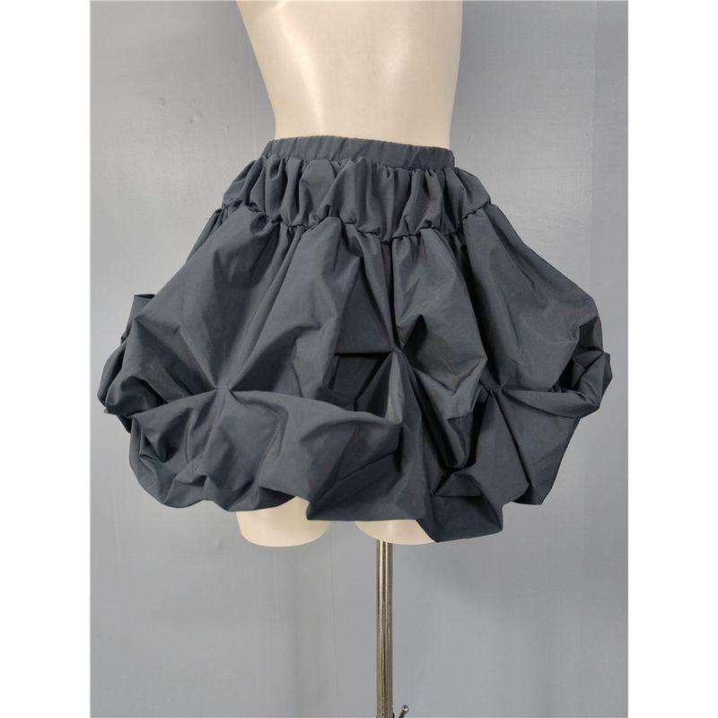 

Export Single in Home High Waist Thin Looking Cool All-Matching Elegant Small Sexy Puffy Pumpkin Skirt Doll Skirt Tibetan Blue L