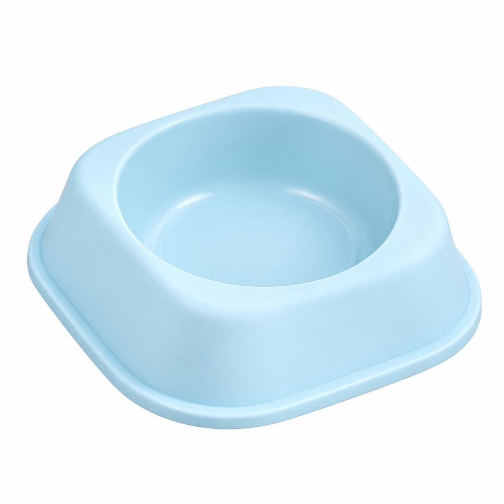 Plastic Cat Food Bowl Anti-Fall Flip Cat Plates New Square Cat Bowl Pet Feeding