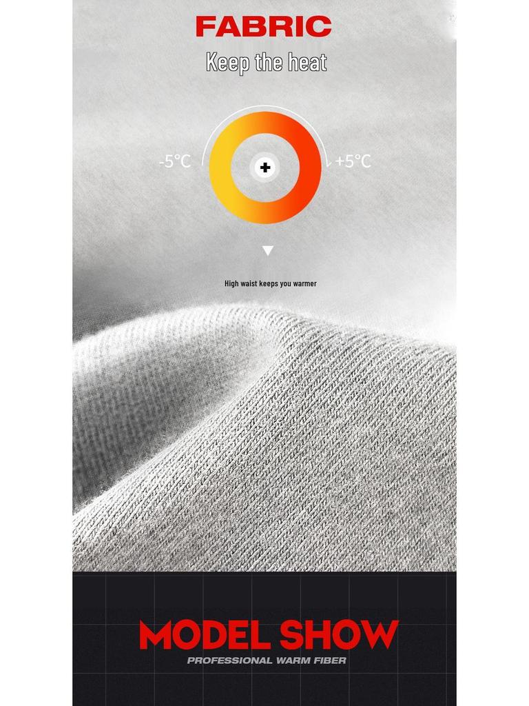 Pánské bavlněné dlouhé boxerky s vysokým pasem proti oděru - Plus size pro sport a teplo