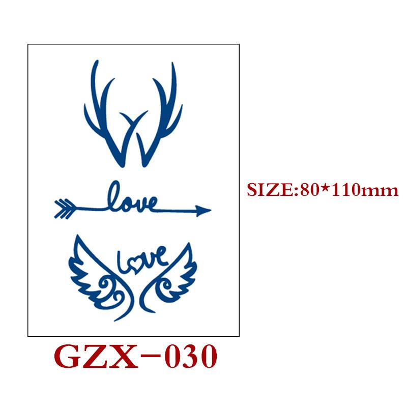 Herbal Semi-Permanent Tattoo Sticker, Semi-Permanent Tattoo Sticker, Waterproof, Sweat-Proof Tattoo