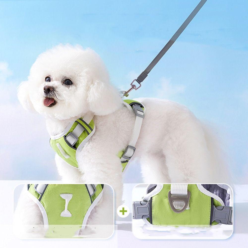 Reflective Strips Dog Harness Mesh Dog Vest Pet Accessories Pet Chest Strap  Outdoor Use