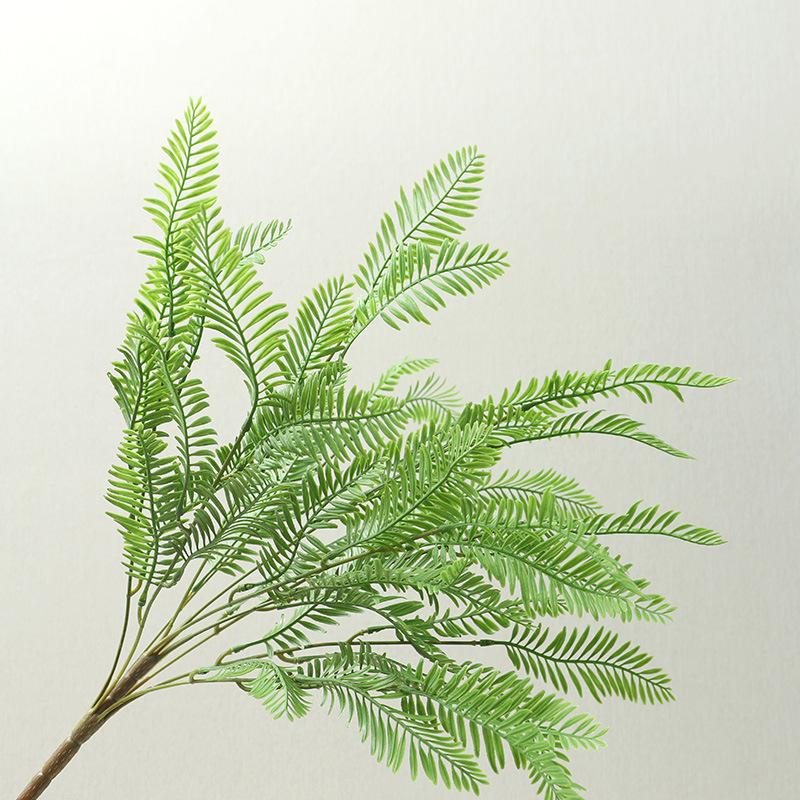 

Лист папоротника Украшение для гостиной Искусственные цветы Украшения для стен Подпорки для комнатных растений 10 fork mango grass зелёный