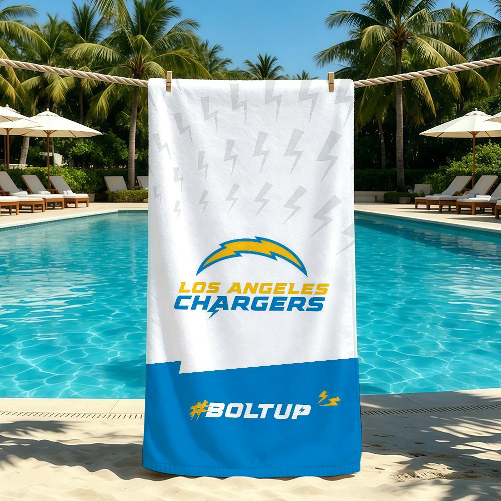 La C-Chargers-Es Cool Logo Towel For Outdoor Camping Beach Towel Super Absorbent Quick-Drying Summer Towel