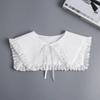 New Style Lapel Shawl Fake Collar Shoulder Wrap Student Adjustable Sweater Hoodie Fake Collar Ruffle Detachable Collar