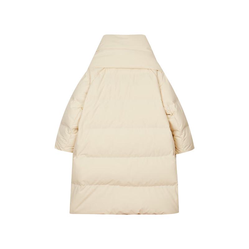 LESS 2024 Winter Collarless Long Down Jacket