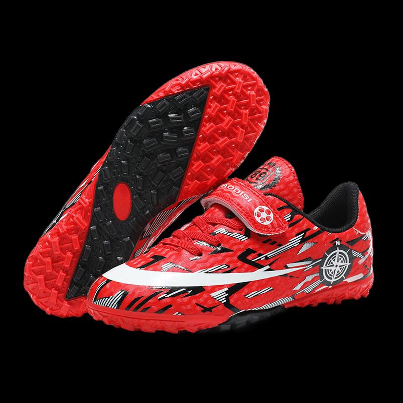 Nuolman Kids  Velcro Studded Soccer Training Shoes