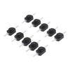 10PCS 1A 30V Black Latching On Off Mini- Push Button Switch Copper Switch For Electric Torch Self Locking