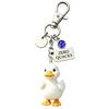 Keychain Pendant Inspirational Duck Design Key Holder with Birthstone Charm Encouragement Card Lightweight Healing Gift