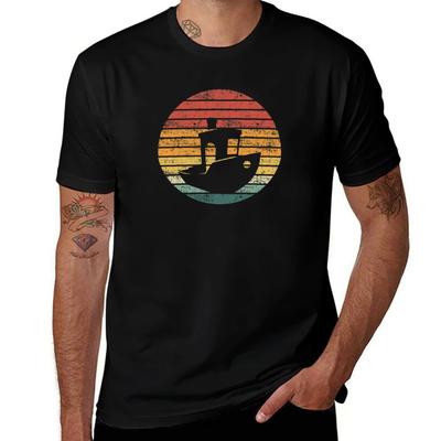 Distressed Vintage 3D-Drucker benchy Sonnenuntergang für das Maker-Zitat T-Shirt Anime T-Shirts für Mann Männer T-Shirt Baumwoll-T-Shirt