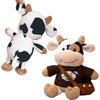 30cm Cute Cow Dolls Sweater Little Cow Plush Toy Chinese Zodiac Stuffed Animals  Cloth Doll New Year's Gift Girl's Birthday Gift