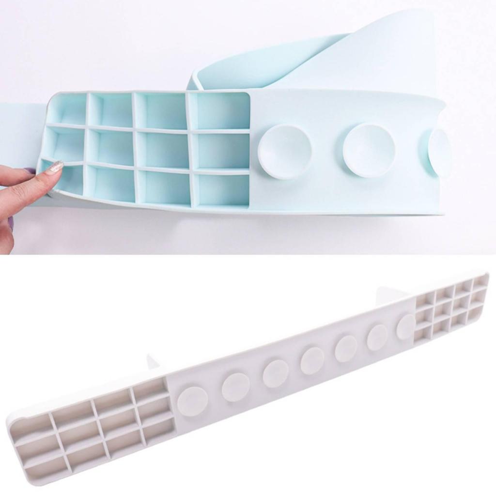 Garde-éclaboussures de baignoire Plateau Facile à Nettoyer Support de jouets de bain Rebord Offert