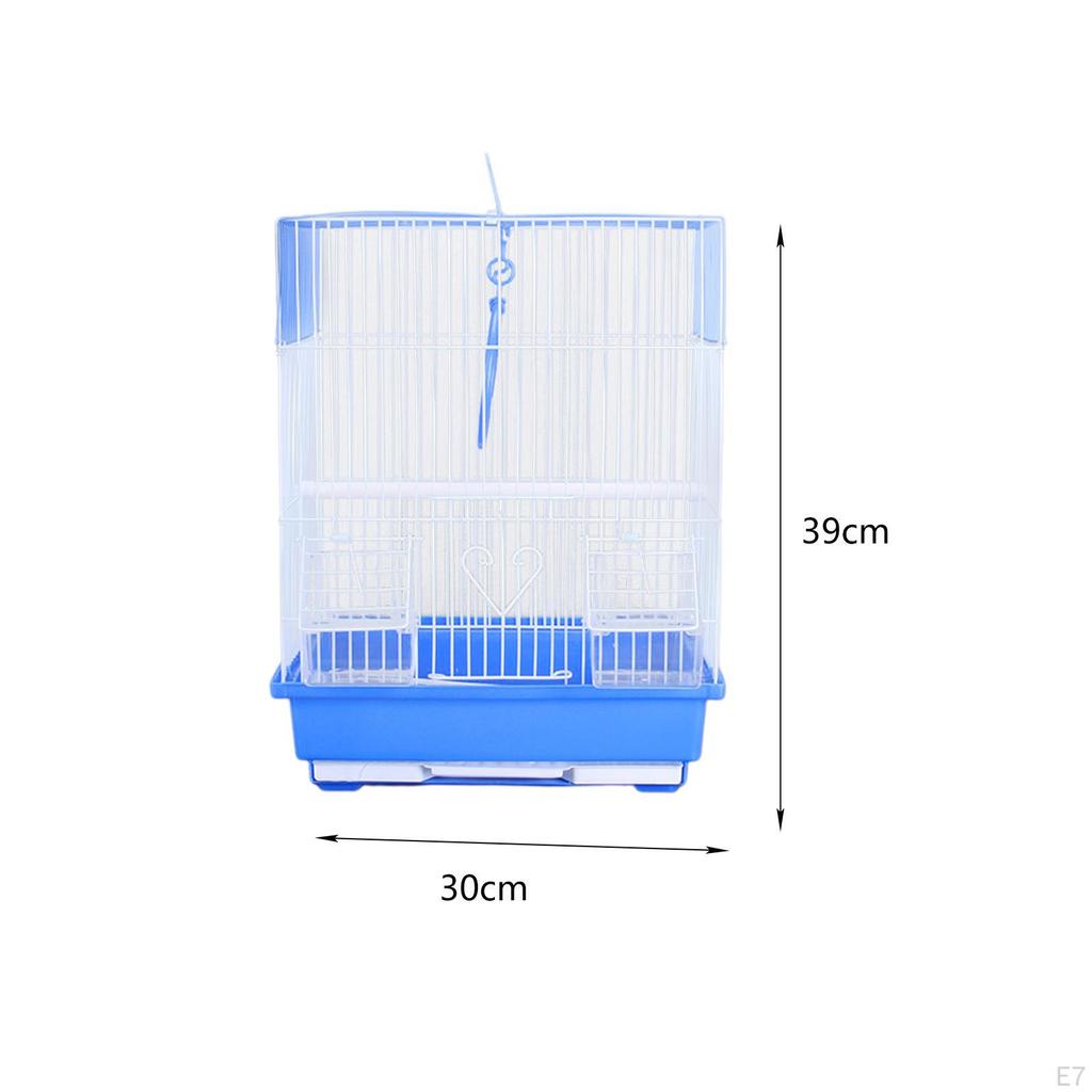 Bird Cage Hanging Hook Birdcage Parrot Stand with Standing Pole for Parakeet Conures